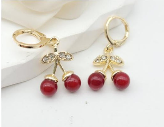 Aretes de cereza