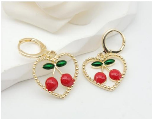 Aretes de cereza