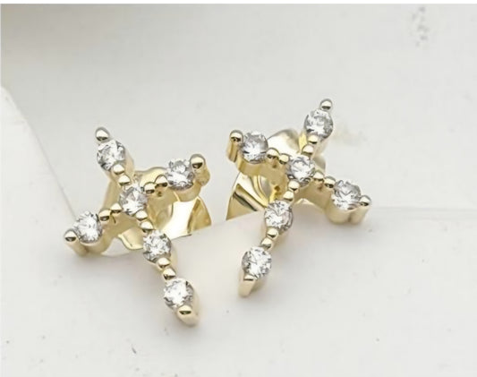 Aretes cruz