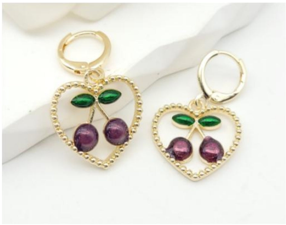 Aretes de cereza